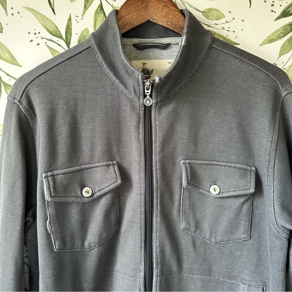 Linksoul Full Zip Sweatshirt Jacket. Gray. Medium. - Picture 2 of 8